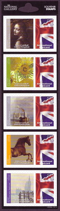 (image for) UK0066 The National Gallery Universal Mail Stamps Dated: 05/14 - Click Image to Close